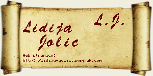 Lidija Jolić vizit kartica